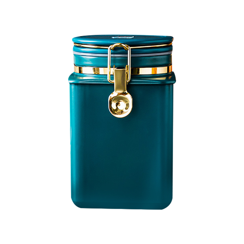 Coffee Bean Storage Jar Coffee Bean Container Coffee Bean Can Coffee Powder Storage Holder for Home Hotel Store Shop: Blue