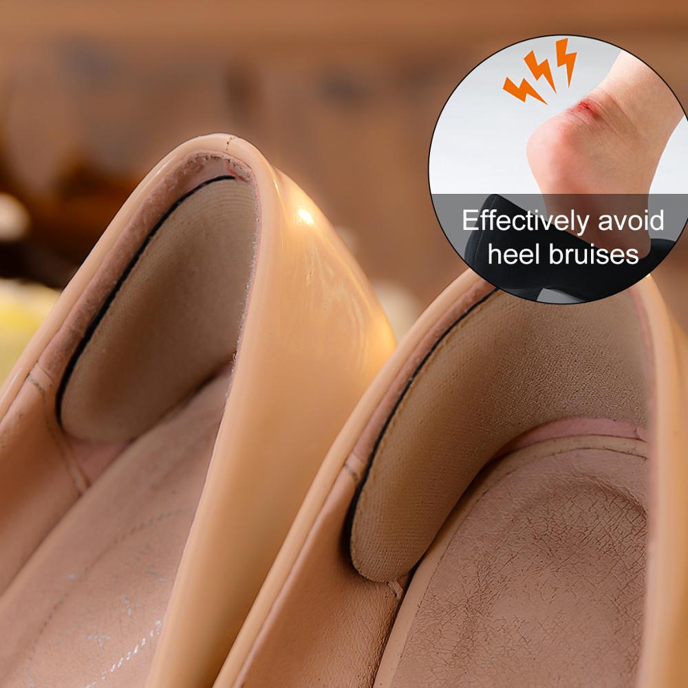 2 Pairs Voetverzorging Gel Siliconen Hiel Grip Terug Liner Shoe Binnenzool Pad Kussen Inserts Voetverzorging Protector Voet Patch