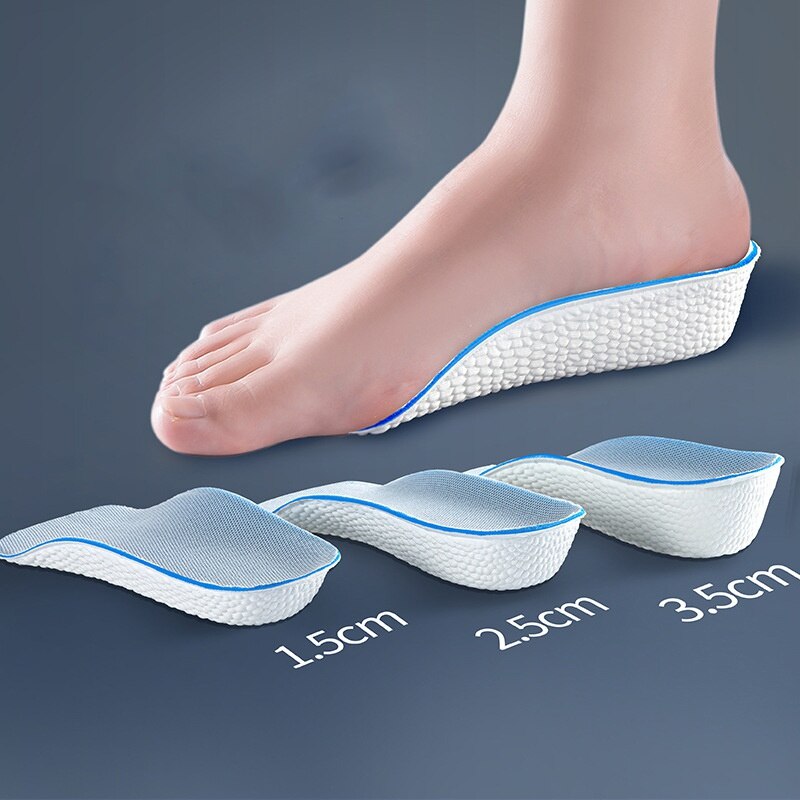 Ademend Traagschuim Hoogte Toename Binnenzool Heel Lifting Inserts Schoen Liften Schoen Pads Lift Inlegzolen Voor Unisex 1.5Cm-3.5Cm