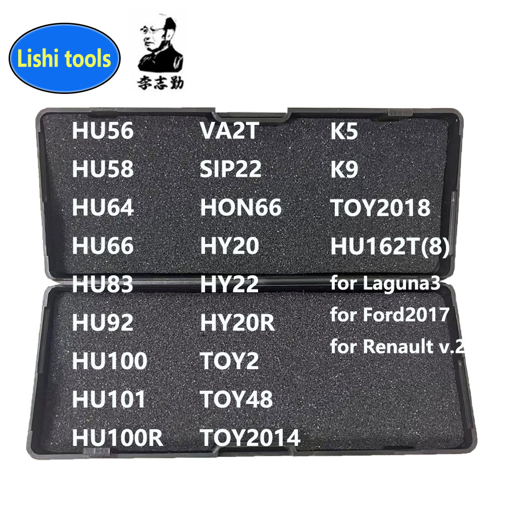 Lishi 2 in 1 verktyg  hu64 hu64(8910) hu64 v.4 hu100r/hu127 hu100r hu101 hu101 v.4 va2t v .2 va2t v .3 leksak 2 v.3 leksak 2 v.4 leksak 2 v.5