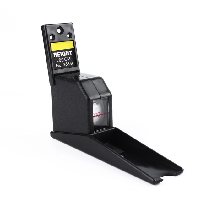 2m Two Colors Wall Mounted Height Meter Stadiometers Baby Growth Ruler Measure Stature Meter Body Tape Height Chart: black