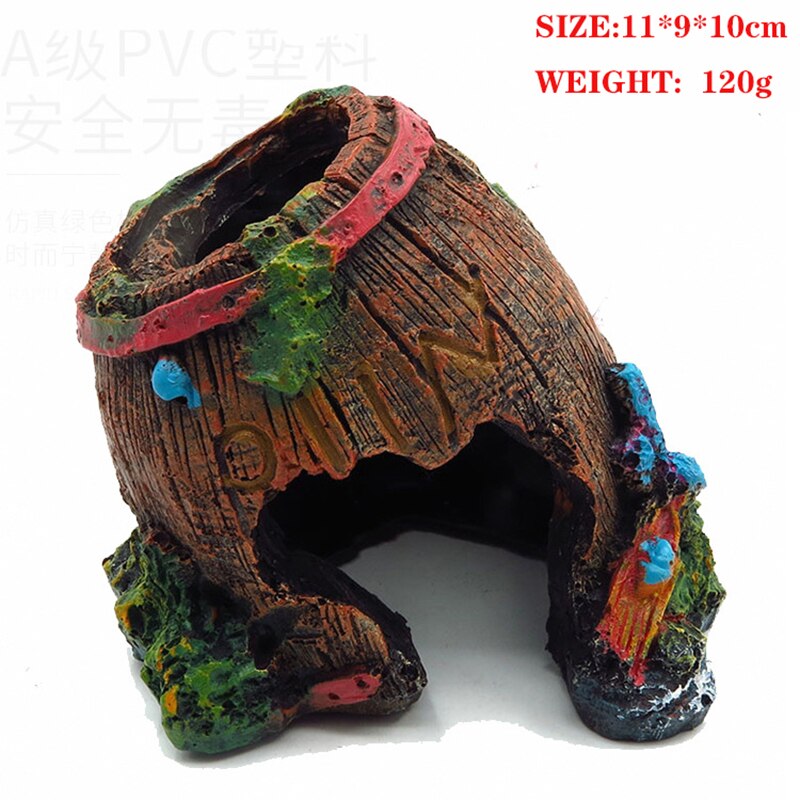 Reptile Hiding Cave Lizard Snake Turtle Hide Rest Cave Reptiles House Basking Hide Habitat Aquarium Landscaping Terrarium Decor: A6