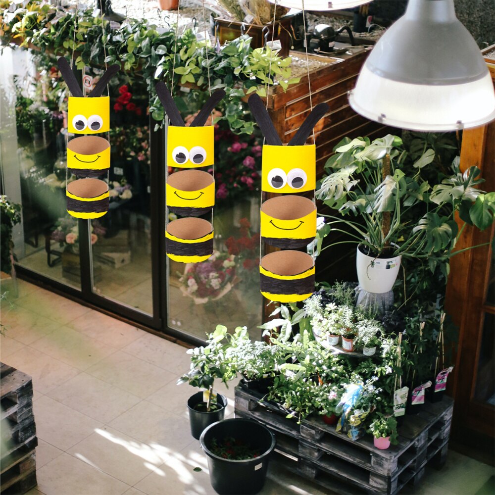 20Pcs Brown Cardboard Tubes Children Painting Paper Rolls DIY Accessories