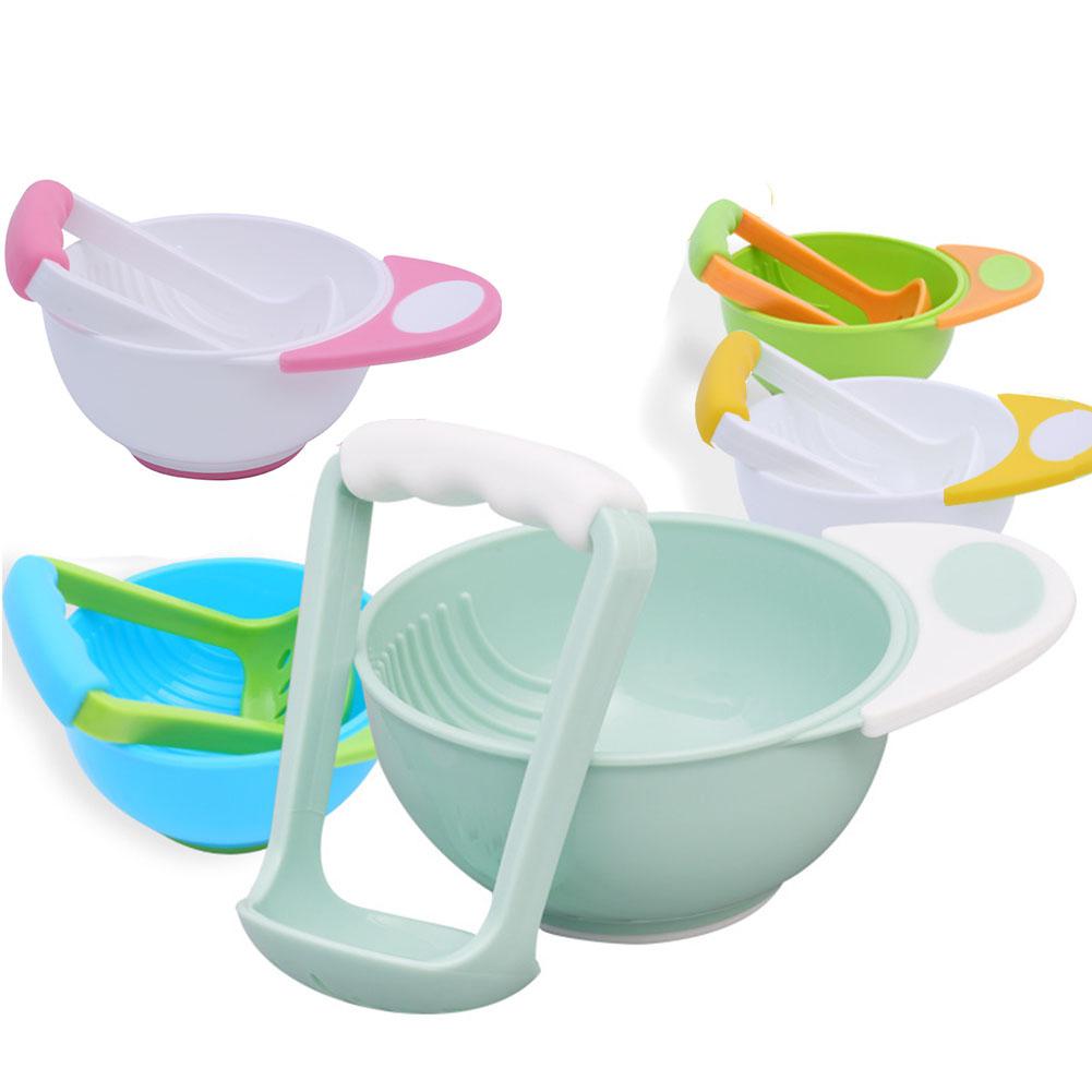 Kuulee moinhos de alimentos para bebê tigela conjunto manual moagem ferramenta fabricante de alimentos