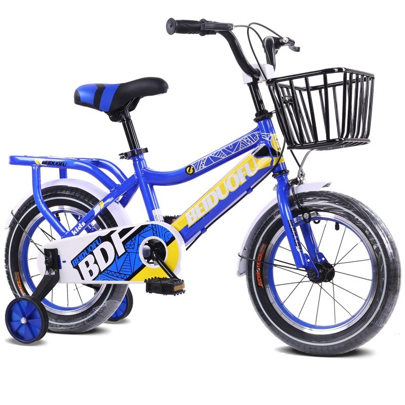 Lazychild 12/14/16/18 Inch Kinderen Fiets Kindje Fiets Fiets Voor Jongen Meisje Kinderen Fiets Kinderen &#39;S Chrimas: blue 14inch