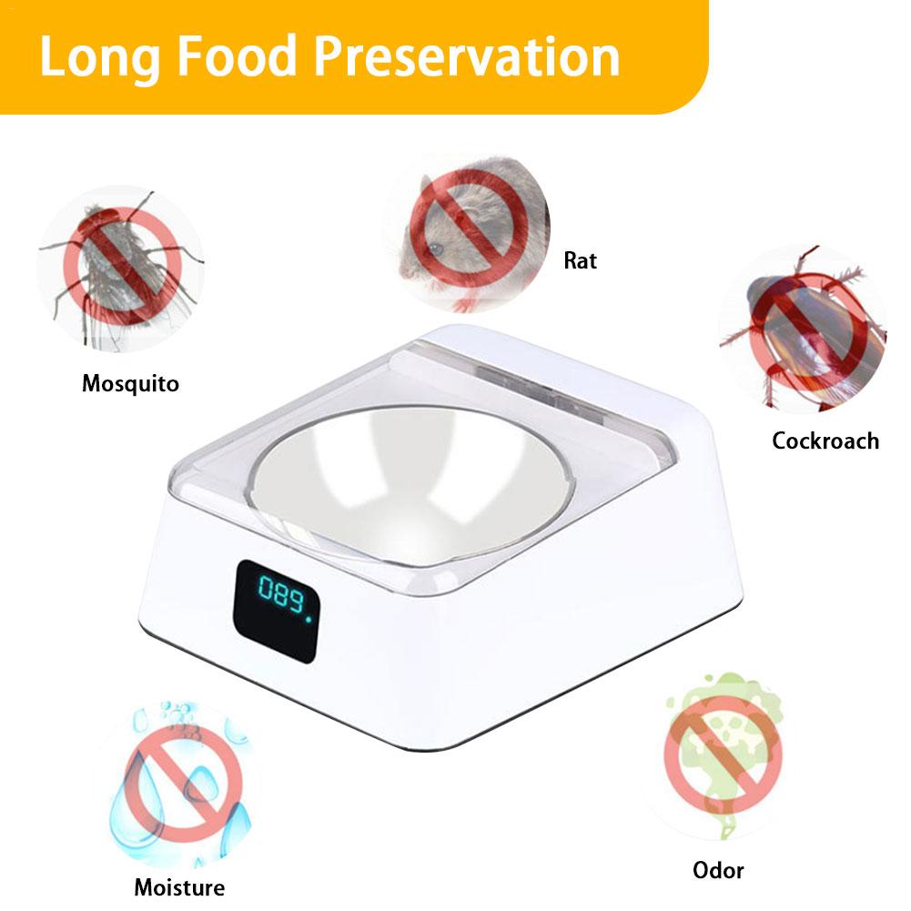 Automatic Pet Feeder Bowl Infrared Sensor Auto Open Cover Intelligent Feeder Anti-mouse Moisture-proof Dog Cat Food Dispenser