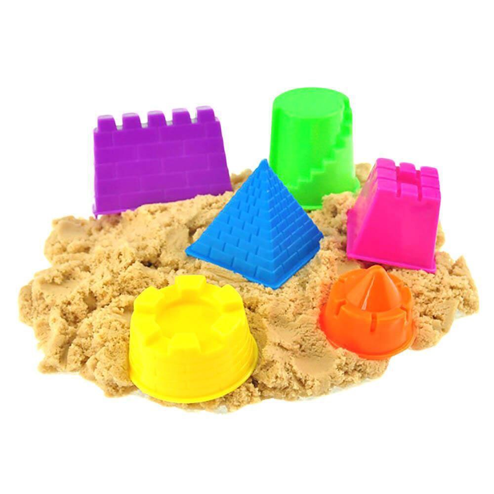 6Pcs Mini Sand Castle Molds Building Pyramid Sandcastle Beach Child Toy