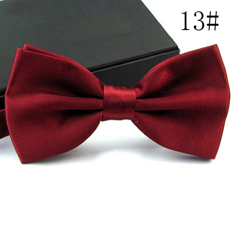Chemise avec nœud papillon pour homme, vêtement formel, Business, mariage,: a13 Burgundy