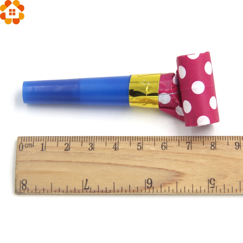 Noicemaker20 Pcs Kleurrijke Klapband Fluitjes Stippen Fluitje Blazen Draak Kids Verjaardagsfeestje Gunsten Decoratie Benodigdheden