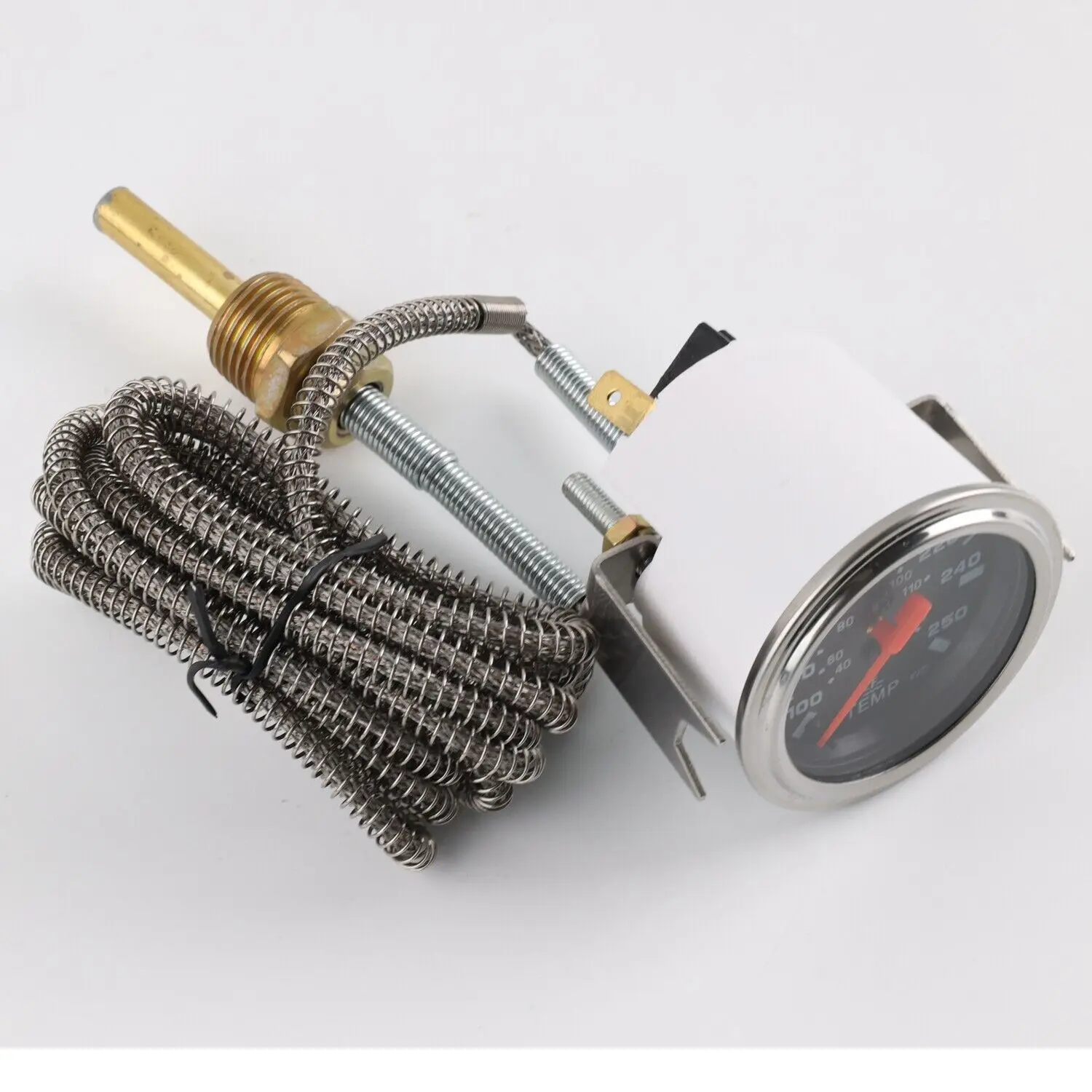 40-120 ℃ /100-250 ℉ 2 "52 MM Mechanische Watertemperatuurmeter 12 V Watertemperatuurmeter Auto Meter Met Sensor NPT 1/2