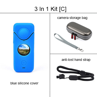 Futerał silikonowy pokrowiec ochronny obudowa ochronna pyłoszczelna czapka futerał do przechowywania folia ekranowa uchwyt do Insta360 One X2 X akcesoria: 3 in 1 kit C