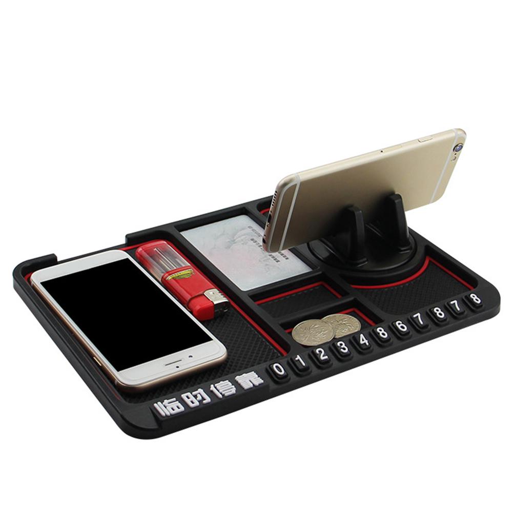 Antislip Multifunctionele Auto Dashboard Pad Knop Mobiele Telefoon Beugel Pad Siliconen Antislip Multi-Functie Mobiele Telefoon