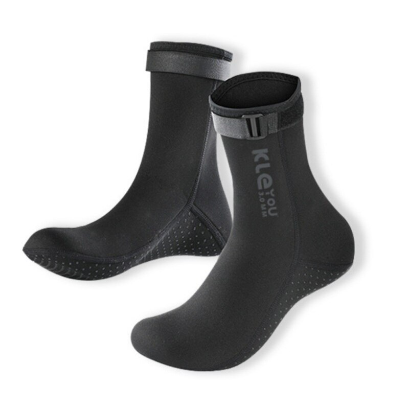 Diving Surfing Swimming Socks Warm For Snorkel Swim Youth Beach Water Socks Diving Shoes Boots: black / XS