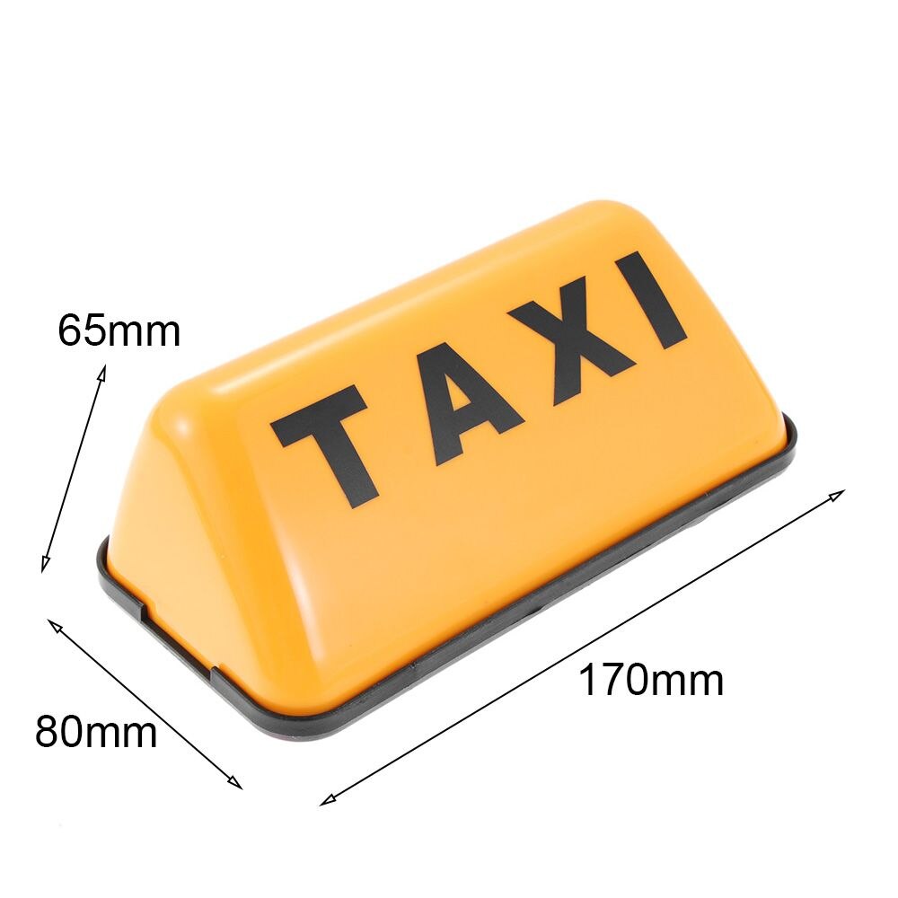 Yellow Base Universal COB Taxi Sign Cab Roof Top Topper 12V Car Sign Lamp