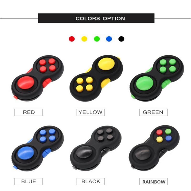 Bambini e adulti possono alleviare lo stress Fidget pad, maniglia antistress rilascio giocattolo gioco joystick 6 colori decompressione