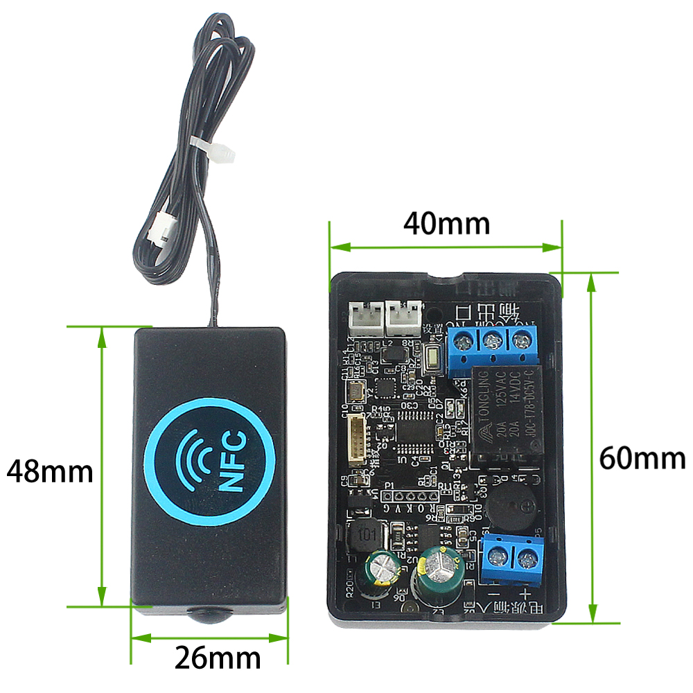 praktisch NFC Fingerabdruck Relais Steuermodul DC10V-120V IC Karte Induktion Zugang Regler Schalter Lokomotive Auto Entsperren