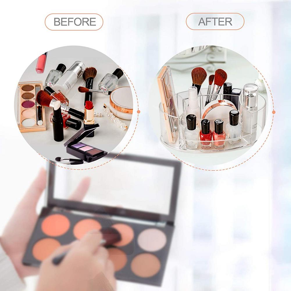 Acrylic Transparent Makeup Organizer Divided Vanity Organizer The Space-saving Great Durable Vanity Countertops Bathrooms