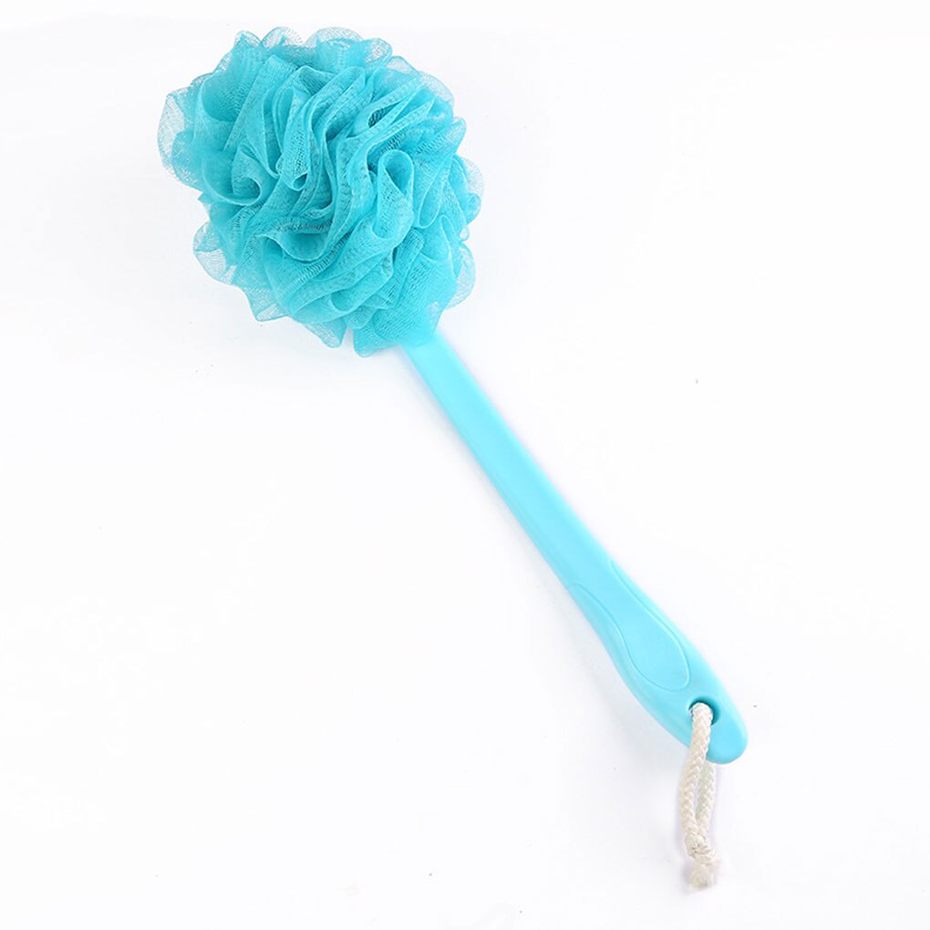 Long Handle Bath Netted Brush Hanging Soft Mesh Sponge Back Body Hanging Shower Scrubber Loofah: C