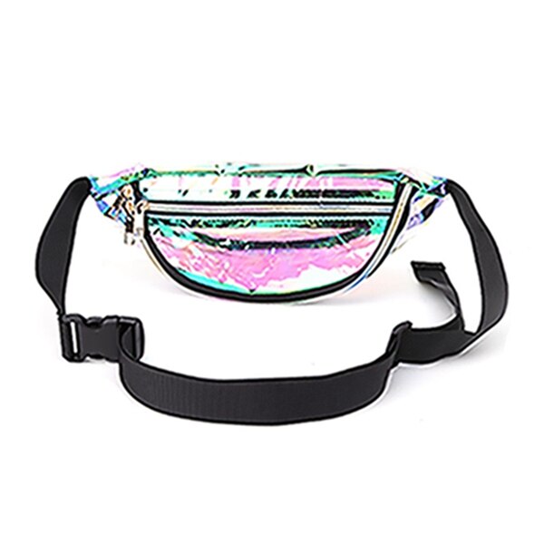 Bolso transparente de arcoíris, riñonera de viaje Punk Chic, informal: Transparent