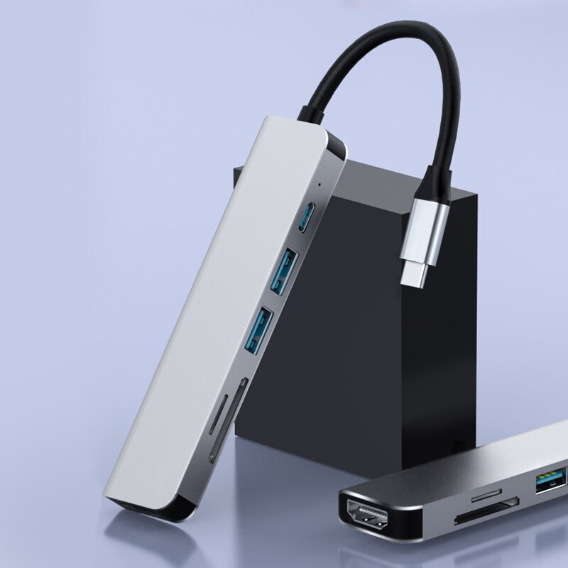 Multifunctional 6in1 TypeC Extension Hub Laptop... Grandado