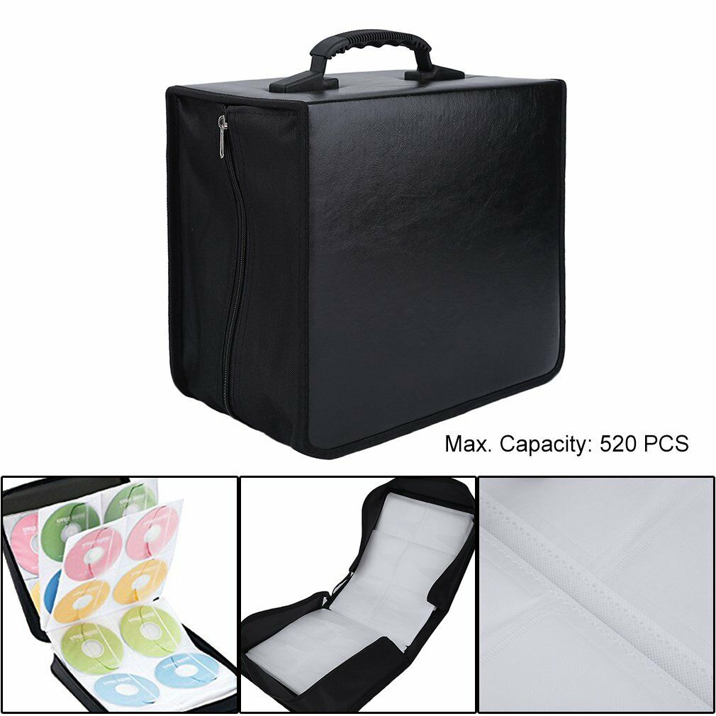 520 pièces disque capacité support sac de rangement disque transporter support de la boîte paquet voiture Case Album DVD CD VCD boîte de protection organisateur sac