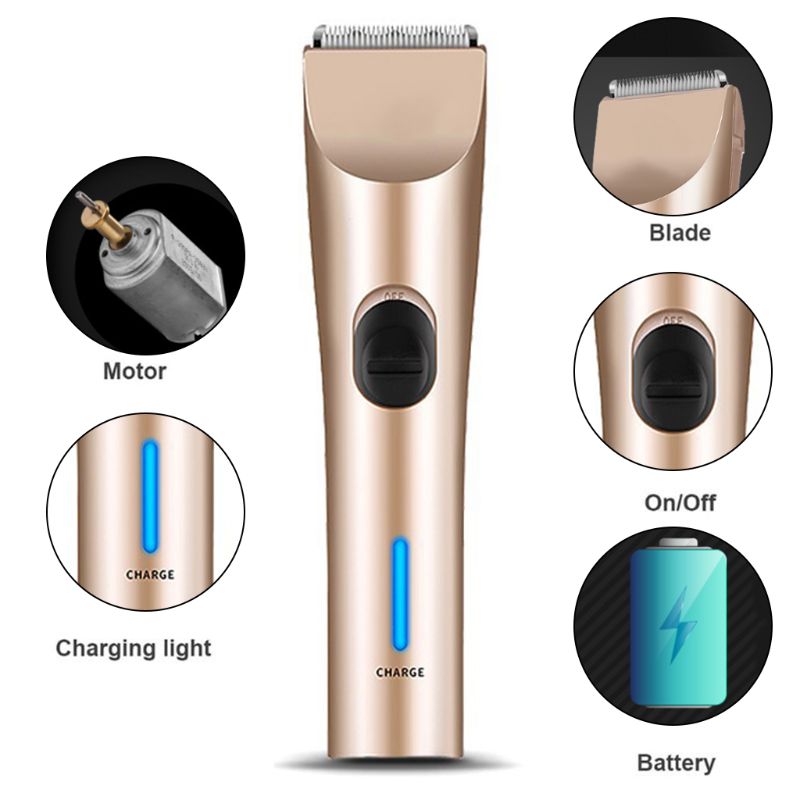 Dog Clippers Cordless Dog Grooming Clippers Kit Rechargeable Quiet Pet Hair Clip 72XF