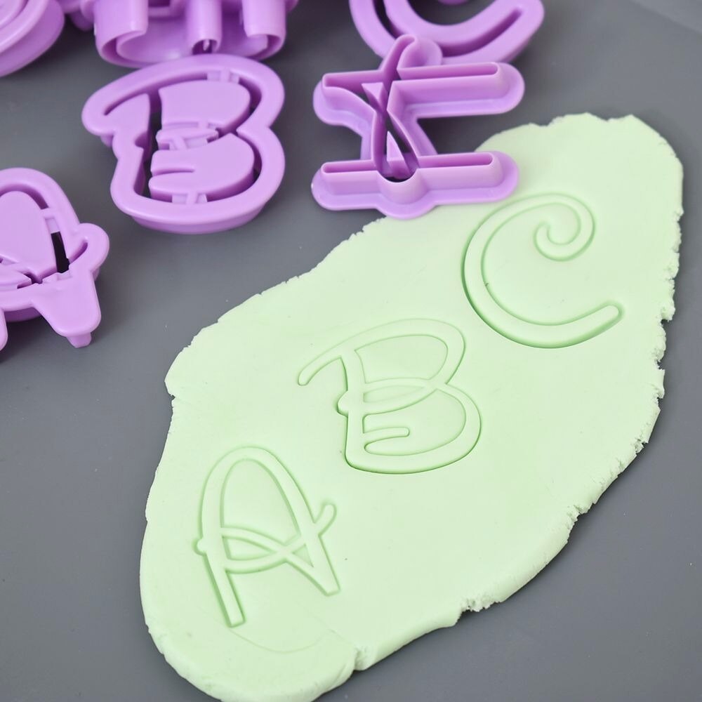Alfabet tal form plastik kageudstikker sæt gør-det-selv karakter fondant kage dekorationsforme køkken gadgets