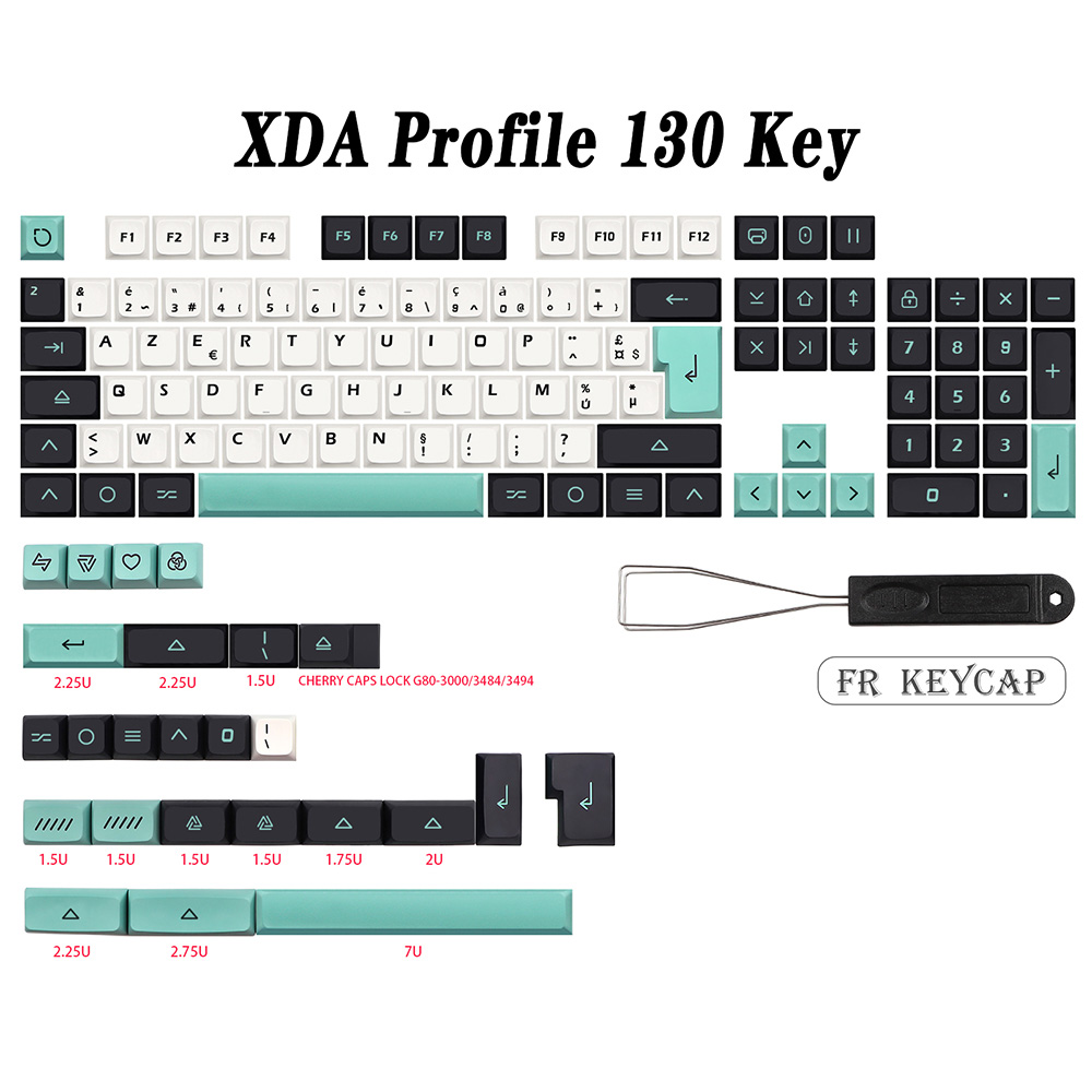 Geoma Keycap pbt XDA japonés coreano DE FR ES AZERTY Key Cap para dz60/RK61/gk64/68/84/980 teclado gmk Keycaps Alice Space bar: Rojo