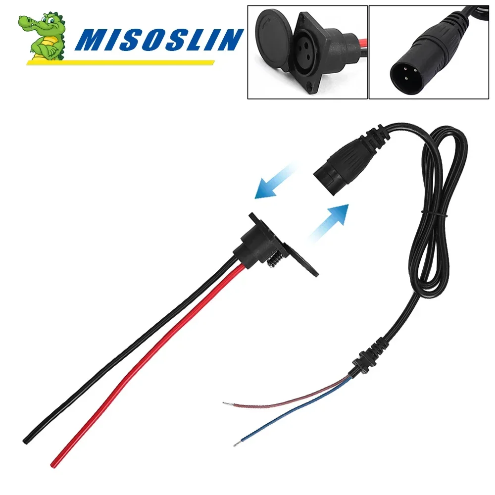 Universal Charging Plug Charger Interface Cable Wire Male Female E-Bike Connector Service Socket For Electric Scooter Parts