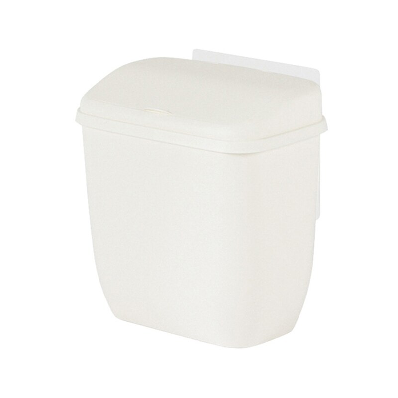 Wall Mounted Trash Can with Removable Lid Waste Paper Storage Organizer for Home Bedroom Bathroom Office Garbage Basket