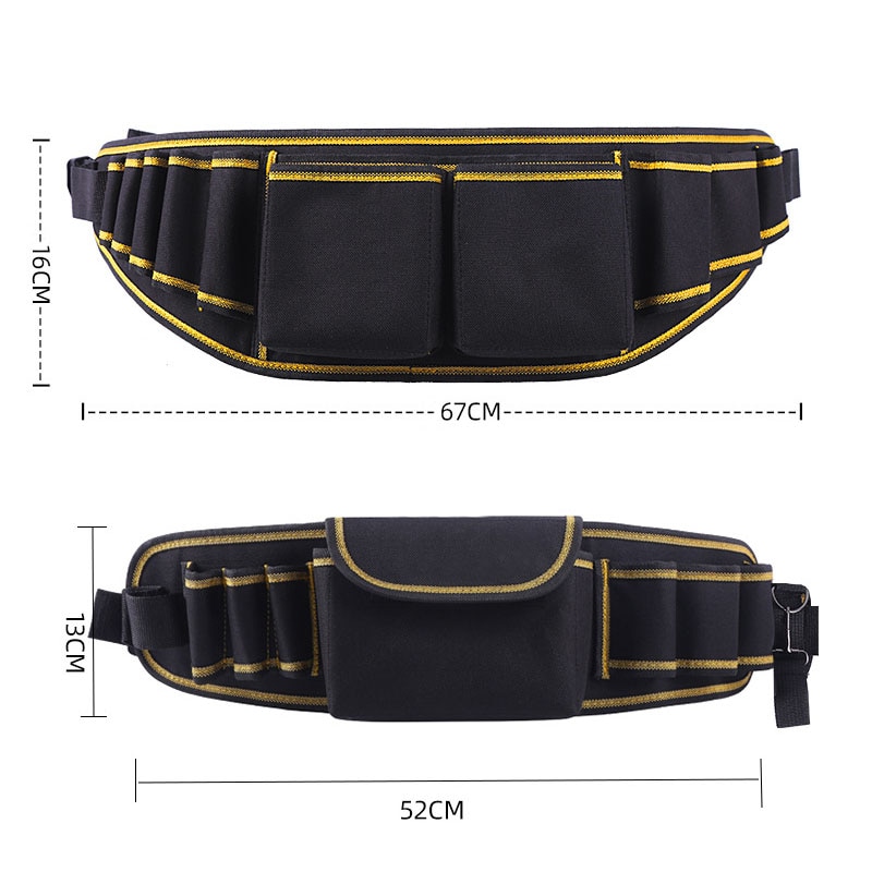 Tool Pouch Waterproof Maintenance and Electrician's Tool Belt Multifunction Tool Bag, Belt Bag, Electrician Tool Bag