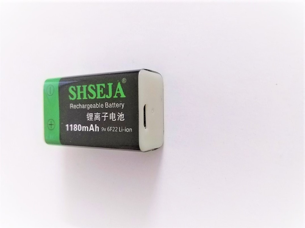 9V 1180 Mah Lithium Ion Batterij 6F22 Usb Oplaadbare Batterij Detector Speelgoed Oplaadbare Batterij
