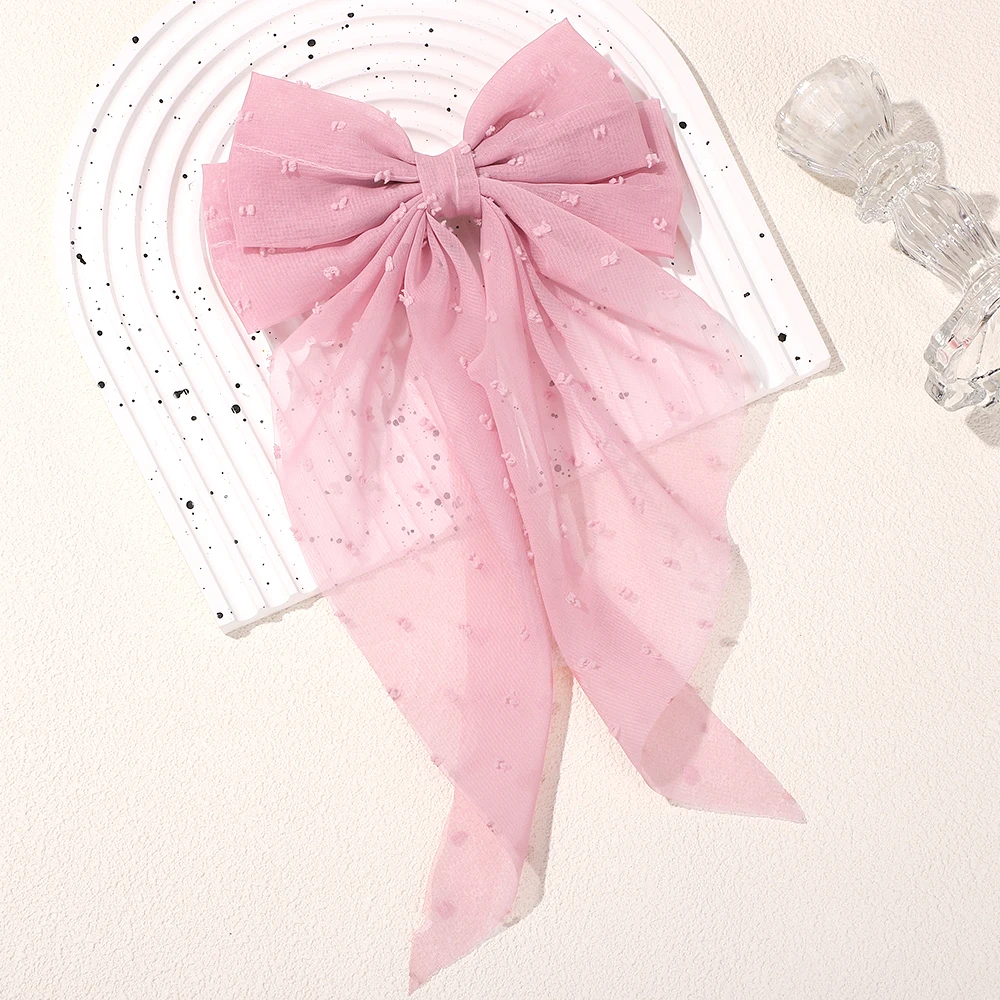 Clip de pelo de cinta con lazo para mujer, 8 colores, Clip de primavera de satén liso, lazo de cola de caballo, horquilla Simple a la , accesorios para el cabello para niña: royal blue