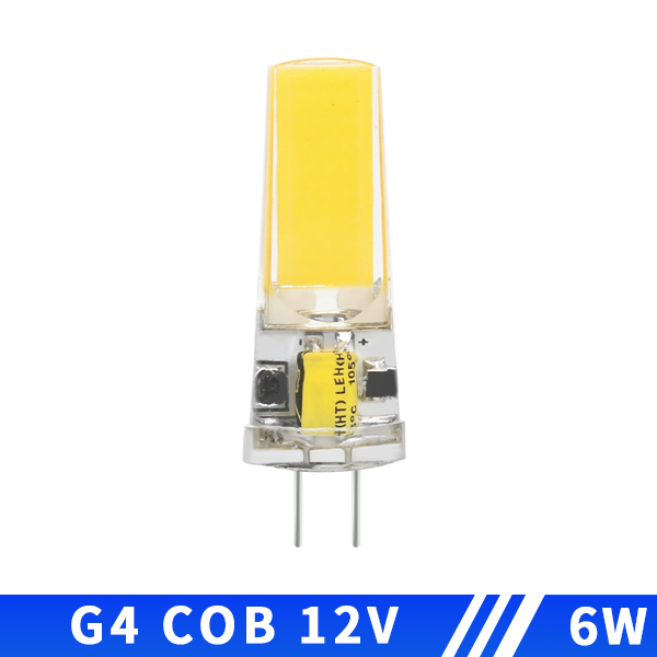 Mini bombilla LED de 12V, CA/CC, 220V, E14, 3W, 6W, 9W, ángulo de haz Dimable, reemplazo de halógeno para luces de araña de cristal, G4, G9, 10 piezas: Blanco / Blanco frío