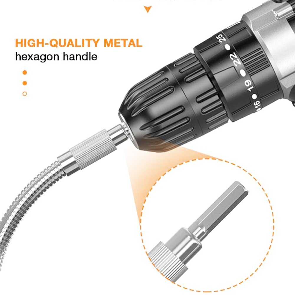 Drive Flexible Socket Extension Bar Adapter Metal Shaft Conversion Head High Torque Socket Ratchet Wrench Extender 1/4 3/8 1/2