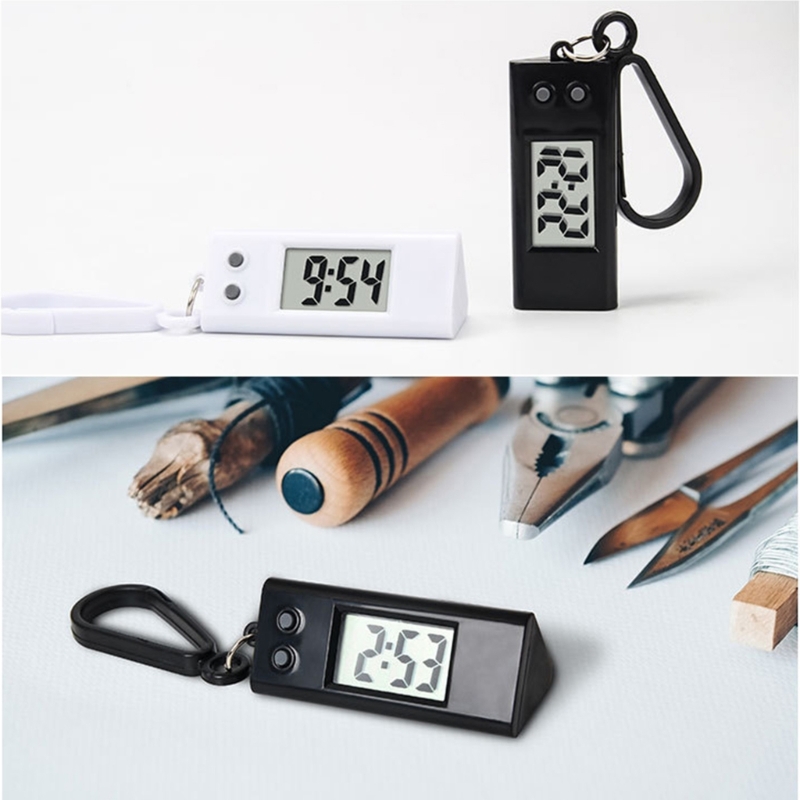 Mini llavero reloj electrónico, reloj Digital herramienta cronometraje