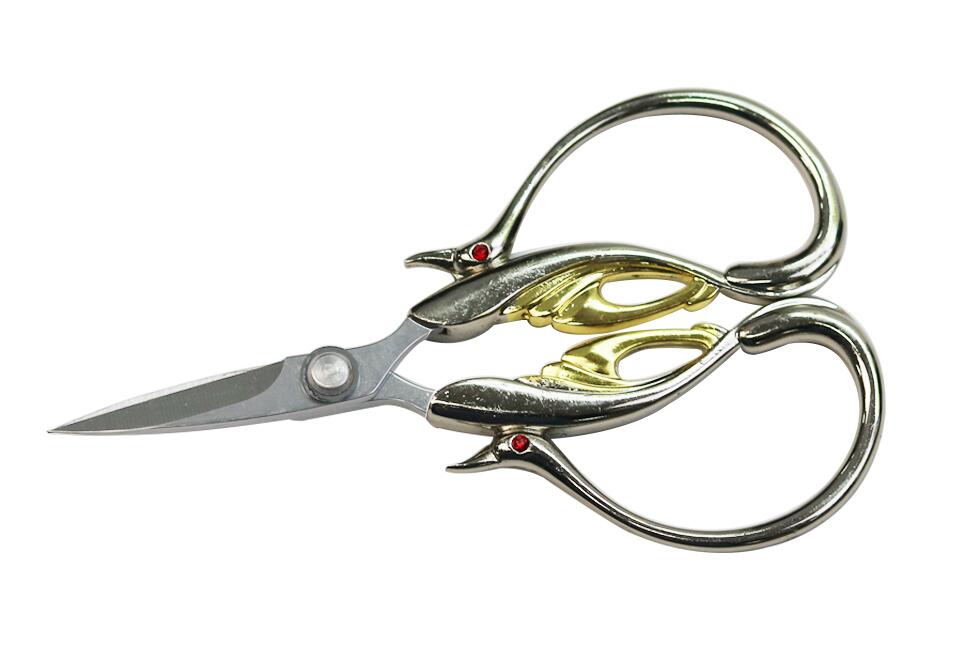 Schwan Stil Stickerei Schere Edelstahl Stoff Cutter Schneider Schere Haushalt NäHenne Schere Hand Werkzeuge: Splitter