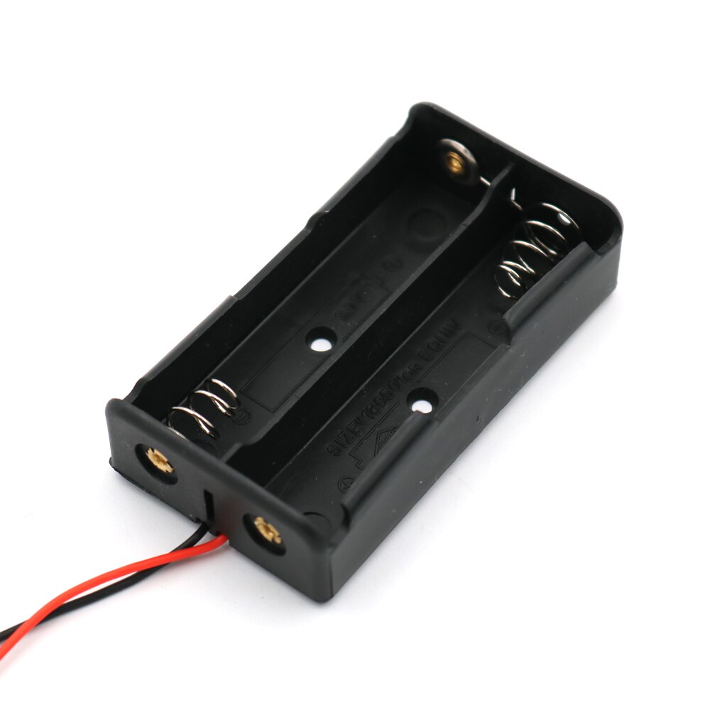 1 2 3 4 18650 Battery Holder Connector Storage Case Box With Wire Cable Series Parallel connection 3.7V 18650 Lithium Battery: 2P Series