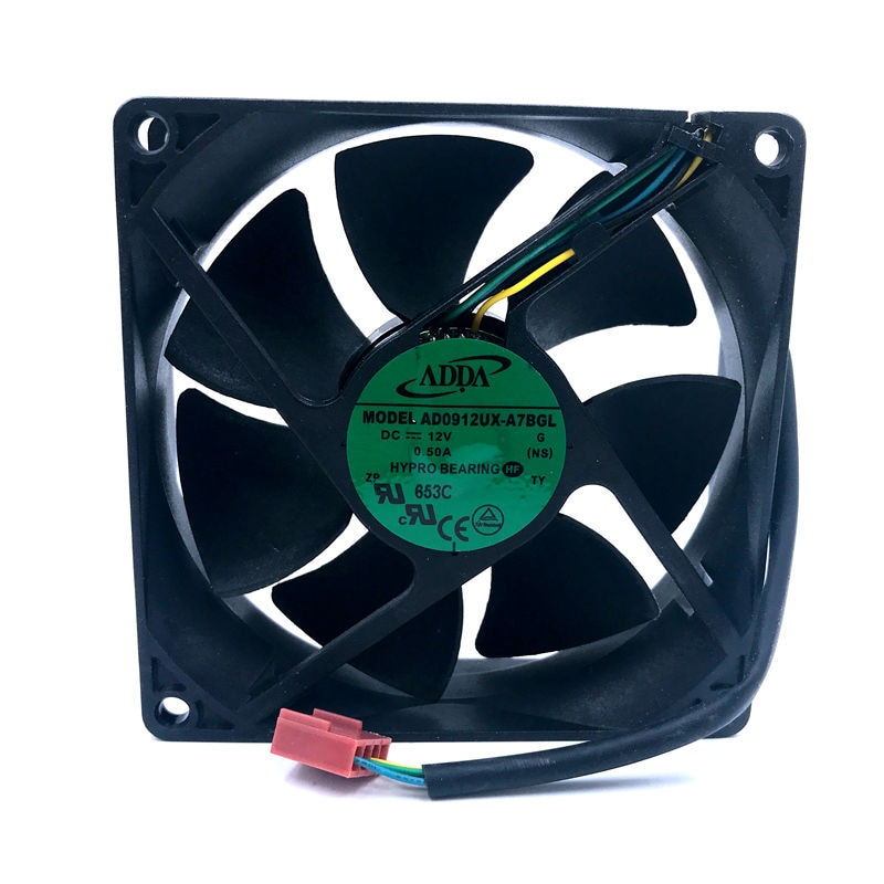 92mm 90mm pwm 12v viftemerke for adda  ad0912ux-a7 bgl 9225 3900 rpm 50 cfm cpu kjølevifte