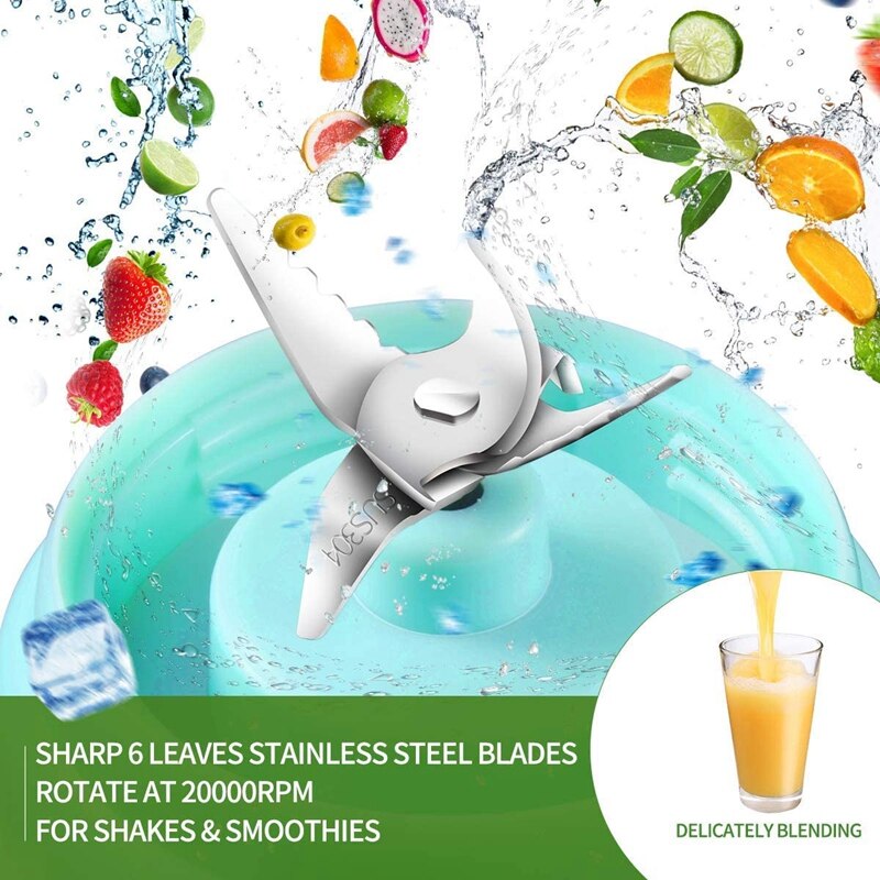 Draagbare Blender, Persoonlijke Blender Voor Shakes En Smoothies Met Een Reizen Deksel, Sap Mixer Voor Thuis, Outdoor