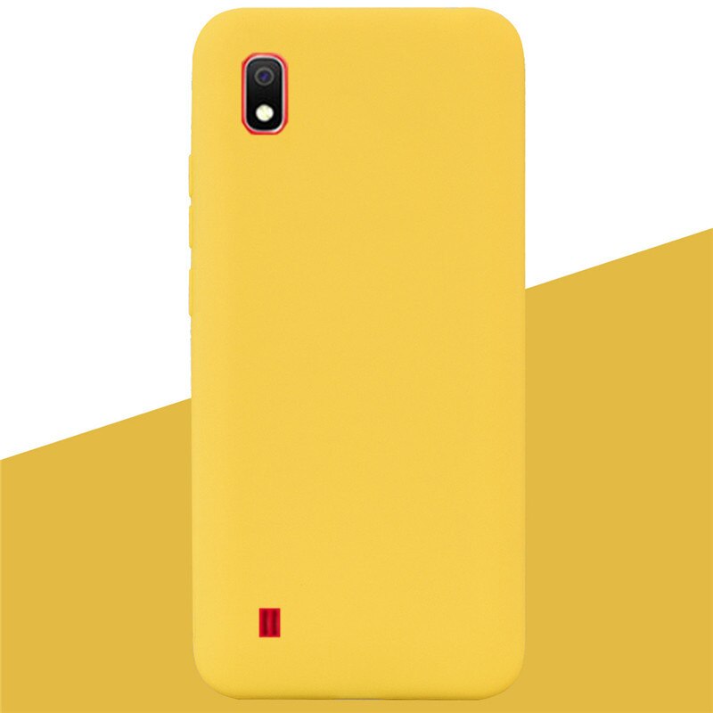 Silikon Fall Für Samsung Galaxy A10 Fall Weiche TPU Zurück Abdeckung Telefon Fall für Samsung A10 EINE 10 SM-A105F a105 Silikon Abdeckung: 6 Yellow