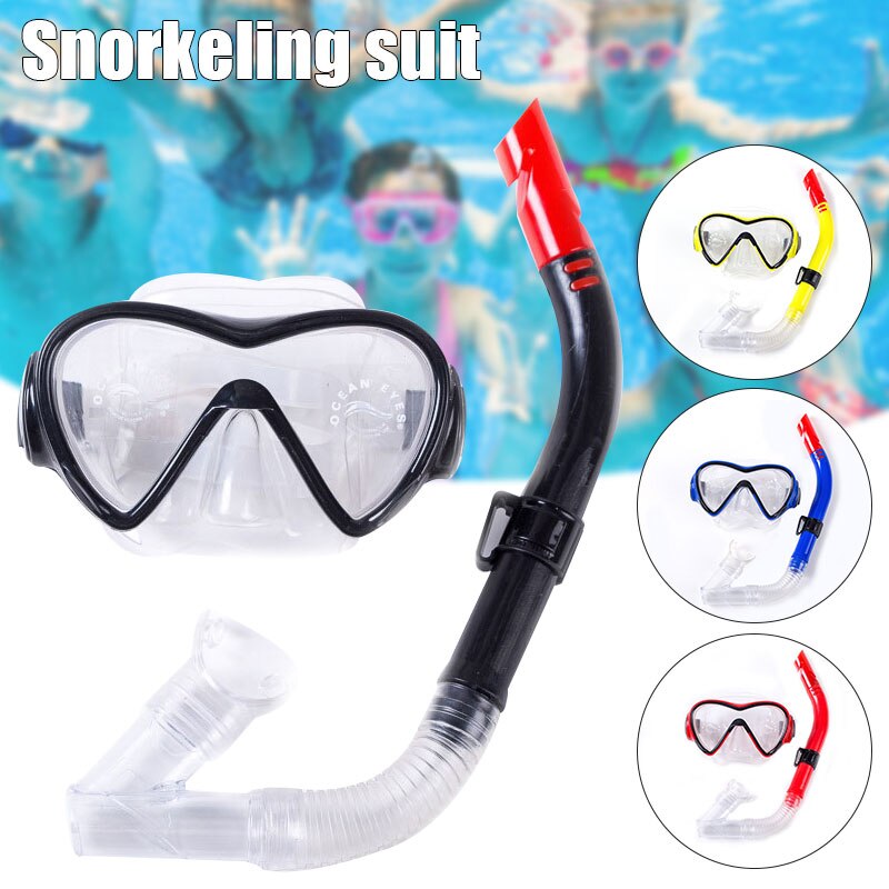 Snorkel Set Dry Snorkel and Anti-Fog Anti-Leak Diving Goggles Snorkeling Snorkel Set SAL99