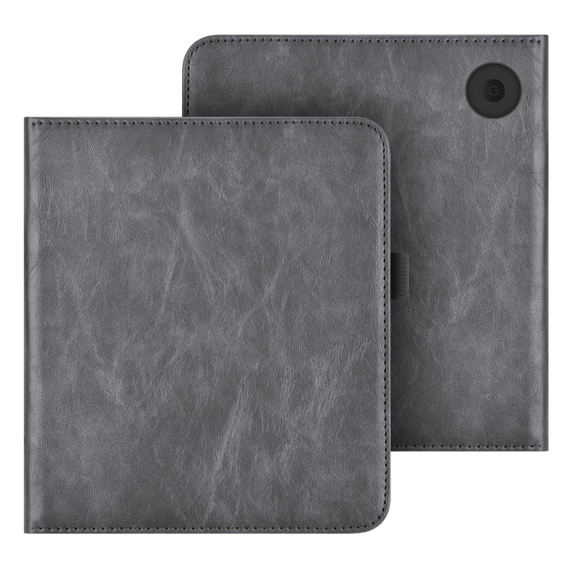 Voor KOBO Weegschaal Kleur/Libra 2/Libra H2O Case met Draagriem Stand Card Slot 7 inch Lederen Cover Ebook N428 N418 N873 Funda: ELEVEN / Blauw