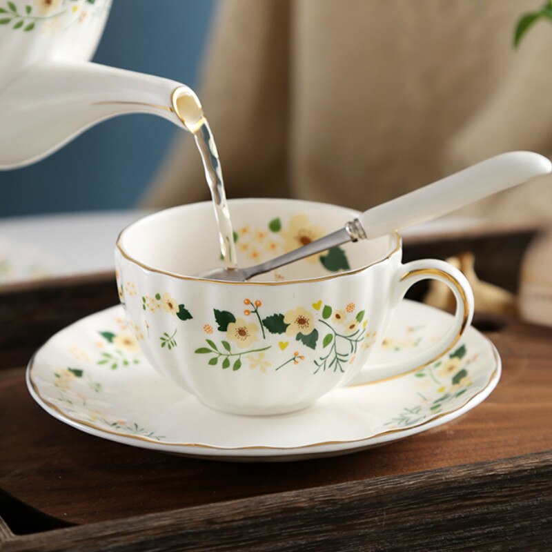 Fine Bone China Ceramic Coffee Tea Cup Set traditional chinese tea cups porcelain hand painted tea cup and saucer set II50BYD