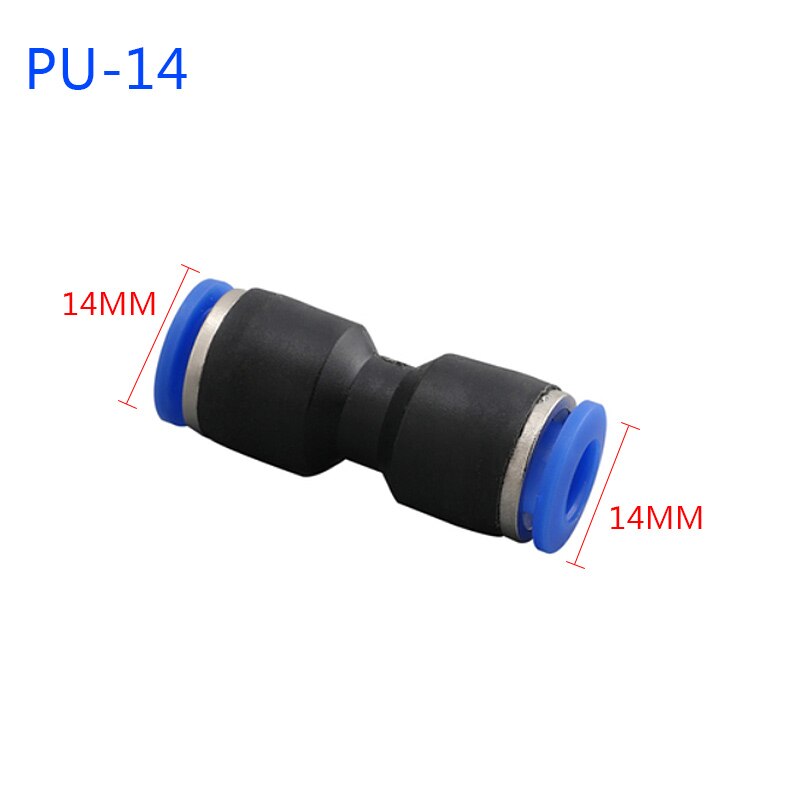 1PCS Pneumatic Fittings PU/PG 4mm 6mm 8mm Straight Push in Fitting Air Quick Connector Plug Socket Air Water Hose Tube Fittings: PU-14