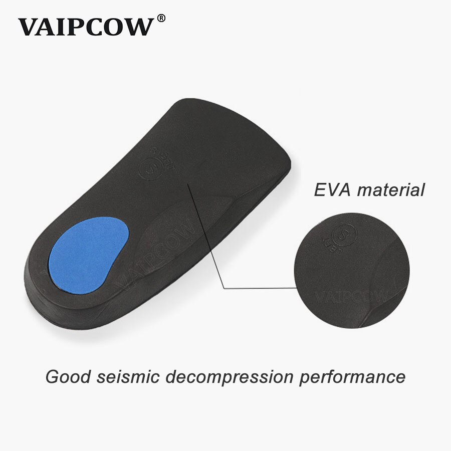 EVA Flat Foot Orthotics insole Arch Support Half Shoe Pad Orthopedic Insoles Foot Care for Men and Women