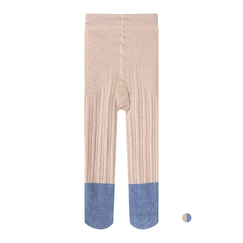 Frühling Neue Spleißen Mädchen Strumpfhosen Dual-zweck Gabelung Streifen freundlicher Boden Socken Baby Socken