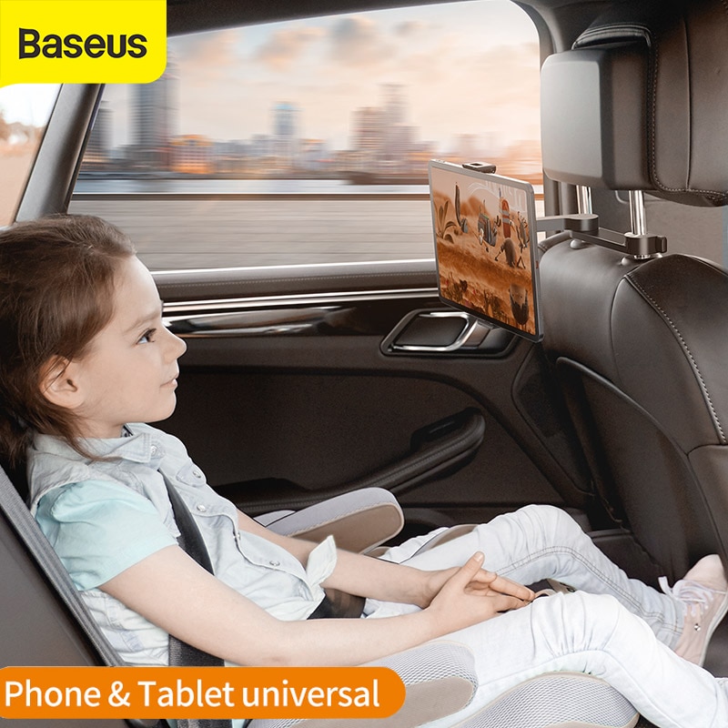 Baseus Auto Achterbank Beugel Voor 4.7-12.3 Inch Mobiele Telefoon Tablet Houder Hardrest Mount Opvouwbare Clip Auto achterbank Houder