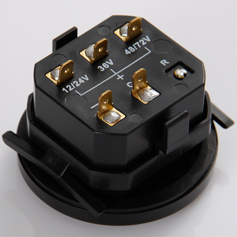 Round Lead-Acid Battery Indicator Discharge Meter Used For Golf Cart Truck Car Boat Forklift Pit Bike 12v 24v 36v 48v 72v