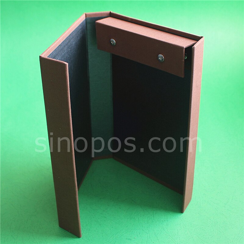 StackBook Full Cover, fabric samples cards holder textile material binding sleeve swatch stack book leather fold display binder